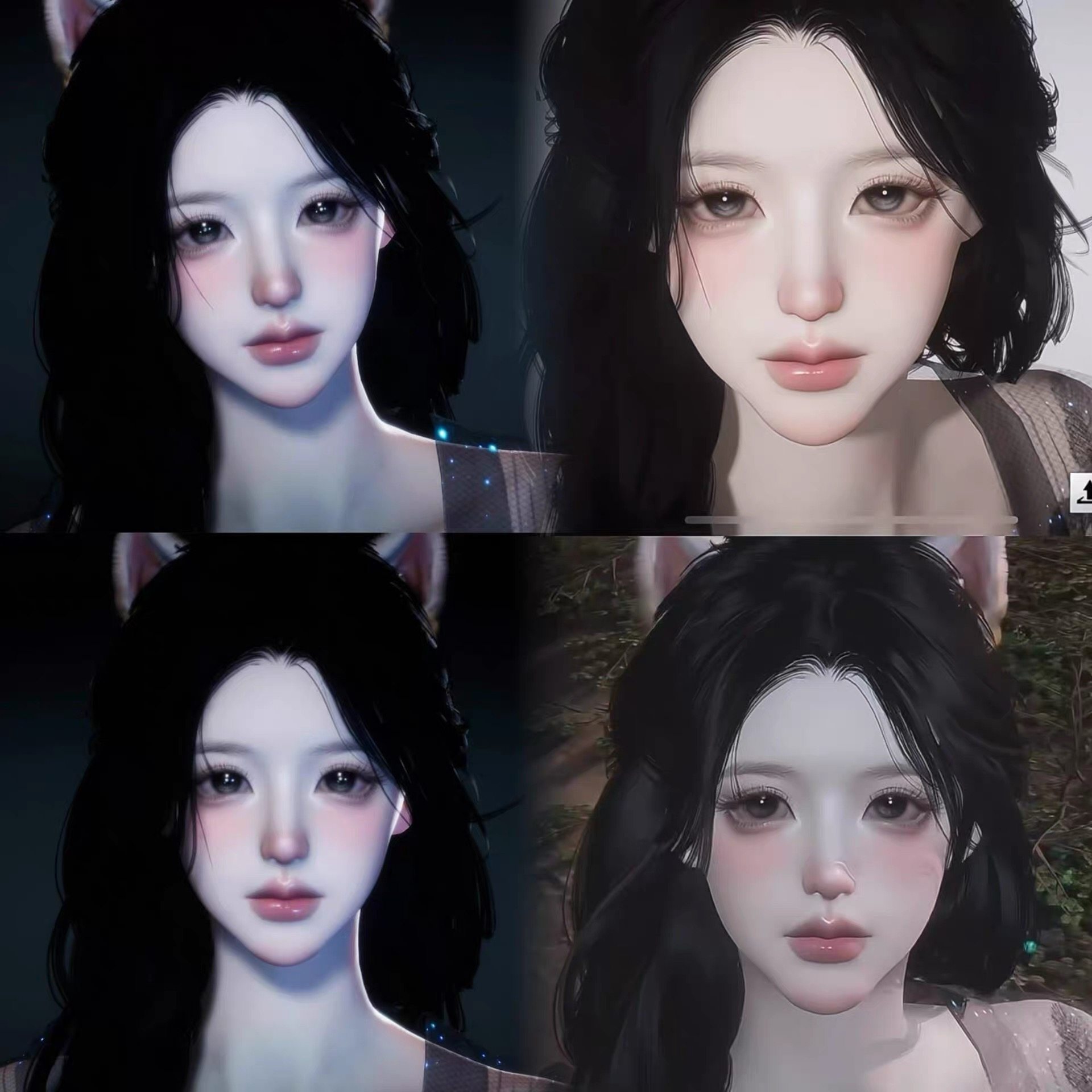 阿嫣 发5 西瓜熊 燕云十六声捏脸女 端游手游通用