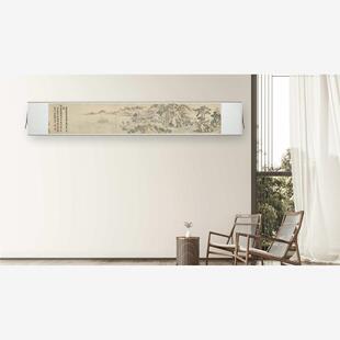 1:1明沈周 送行图 水墨山水风景国画装饰画高清喷绘复制临摹范本