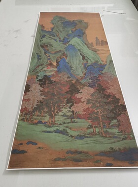 仇英仿赵伯驹炼丹图复古