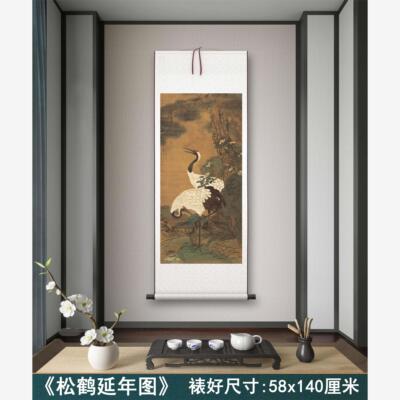明代童垲《松鹤延年图》