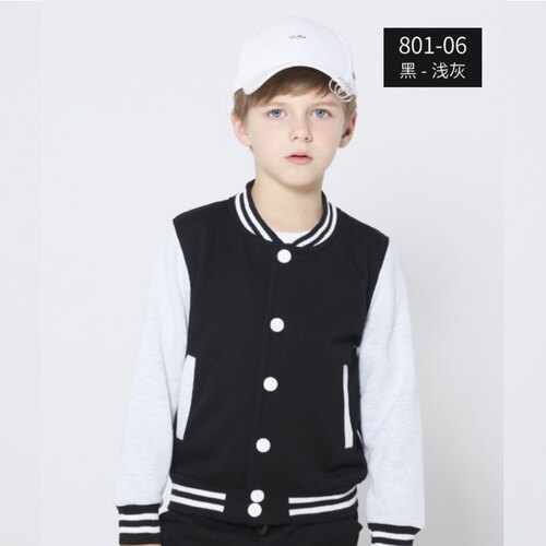 校服印花logo春秋冬棒球服幼儿园儿童装初中小学生运动会班服定制