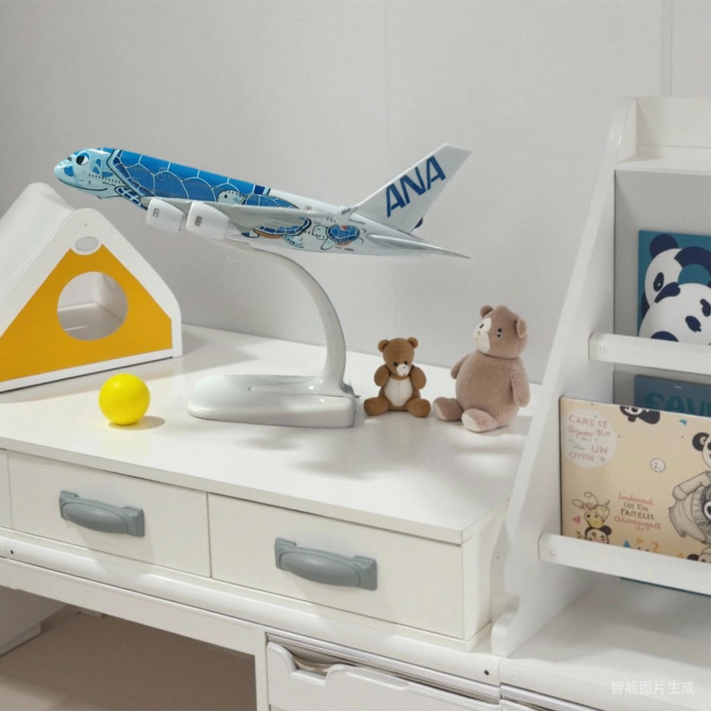 飞机模型20CM 全日空 海龟A380 三色空客合金模型 飞机全日空彩绘