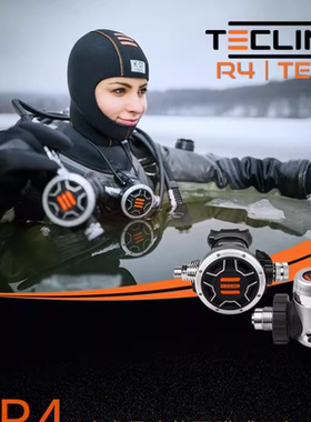 TECLINE  R4  TEC1 备二+意大利残压表 性价比轻便潜水调节器套装