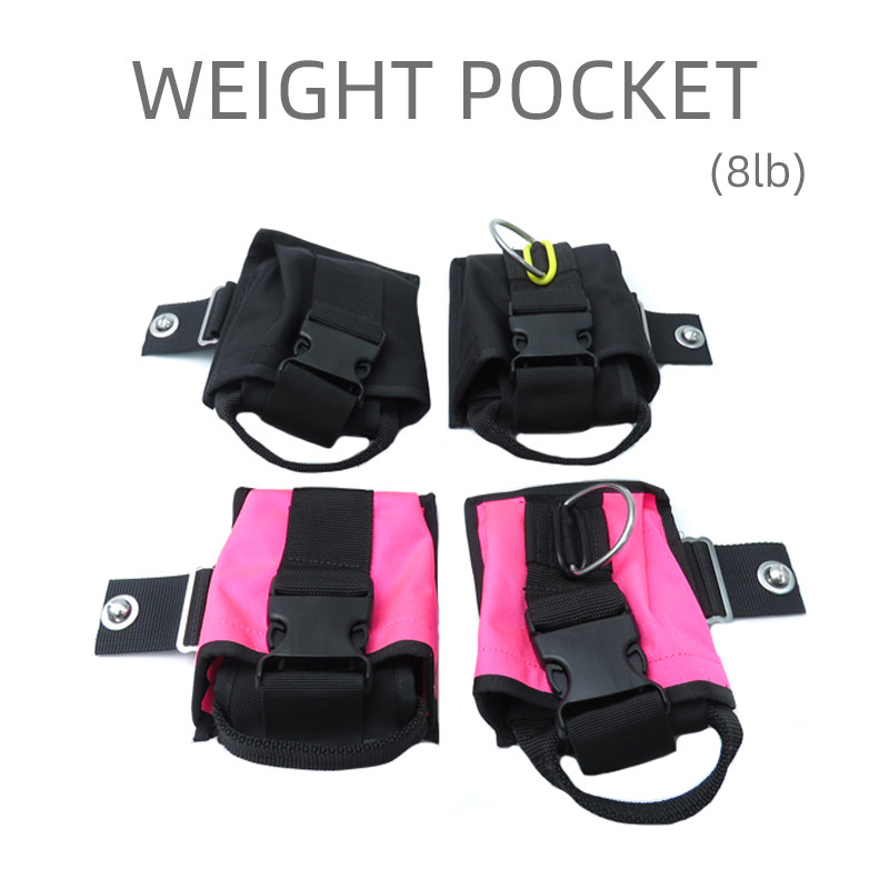 辣妹粉技术潜水背飞BCD 8LBS 配重包 可扔铅 配重袋含内袋硬板