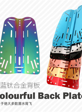 DIY技术潜水背飞单瓶双瓶不锈钢铝背板含硬质铝阳氧化backplate