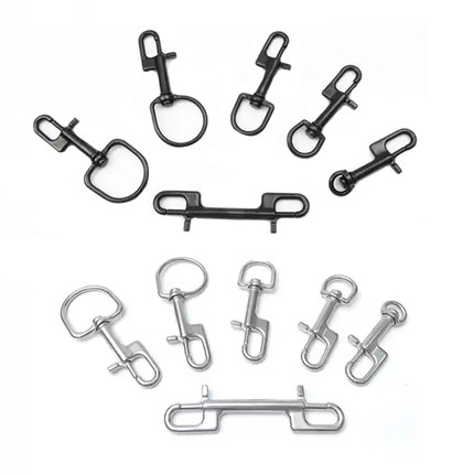 不锈钢异形金属 大环挂钩  潜水背飞夹克BCD 单头钩 双头钩 定制