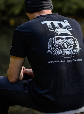 TDI CCR T恤 黑色 专业潜水员体系个性日常服饰短袖速干面料黑色