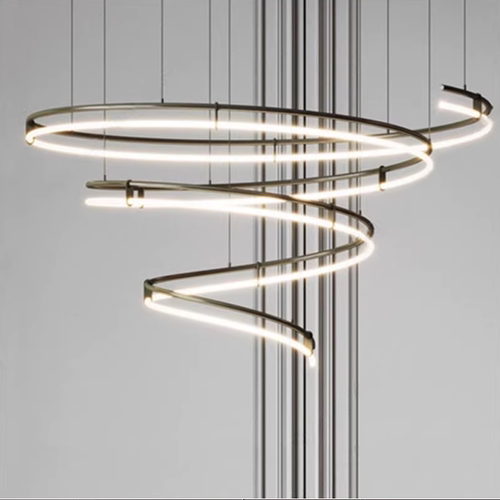 软装设计师款别墅复式楼客厅吊灯