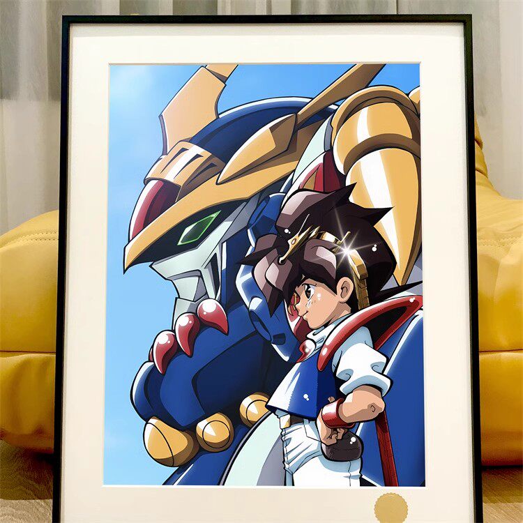 星空 魔神英雄传神龙斗士小救星小渡龙神丸装饰画