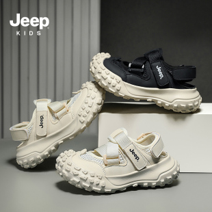 2025夏季 儿童包头鞋 新款 运动鞋 子 jeep吉普童鞋 女童沙滩鞋 男童凉鞋