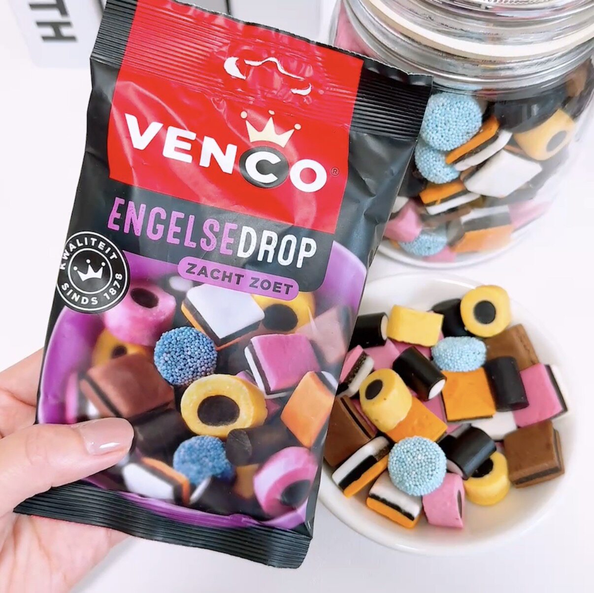 荷兰甘草糖Venco drop英式混合水果甘草糖钱币甘草糖大料糖八角糖