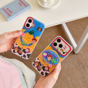 日韩可爱卡通玩具总动员磁吸支架适用苹果17Promax手机壳iphone16promax硅胶15巴斯光年三眼仔防摔双层保护套