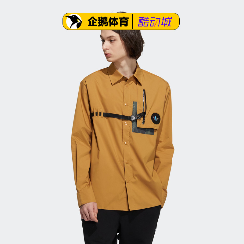 adidas阿迪达斯官网正品男服卫衣ORPrem Wvn LShirt H58072