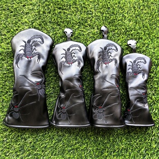 蝎子高尔夫球杆保护套蜘蛛一号木杆套杆头帽套球道木小鸡腿推杆套