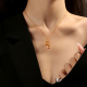 小葫芦项链女2025年新款 小众锁骨颈链高级感18k金吊坠钛钢不掉色