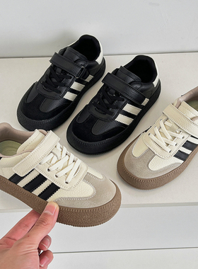 儿童鞋子2026新款夏季女童小白鞋休闲真皮板鞋男童单网透气运动鞋