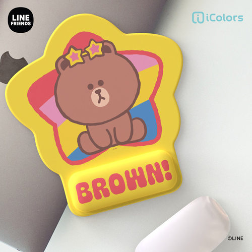 LINEFRIENDS彩虹系列护腕鼠标垫