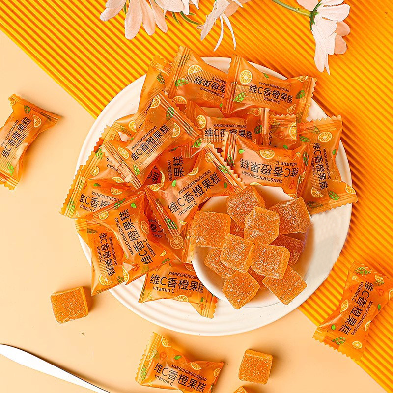 维C香橙果糕 可嚼果汁软糖Q弹软糖 糖果网红糖果 休闲零食,零食/坚果/特产,软糖/果味糖/凝胶糖果,淘宝优惠券,粉丝福利购,淘宝优惠卷