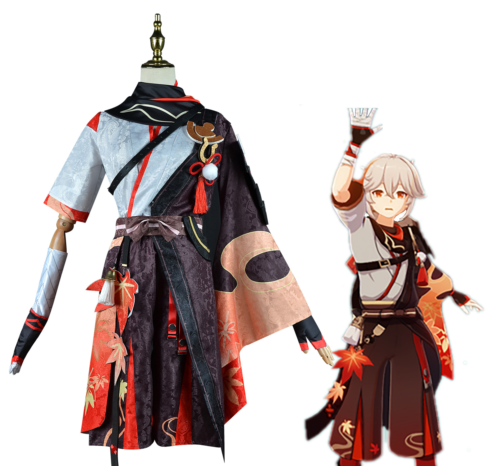 原神cos动漫服装游戏枫原万叶C服