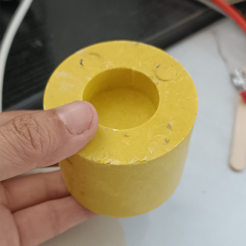 工业电炉专用L型圆形绝缘垫黄色环氧绝缘板绝缘支撑垫块顶块顶圆