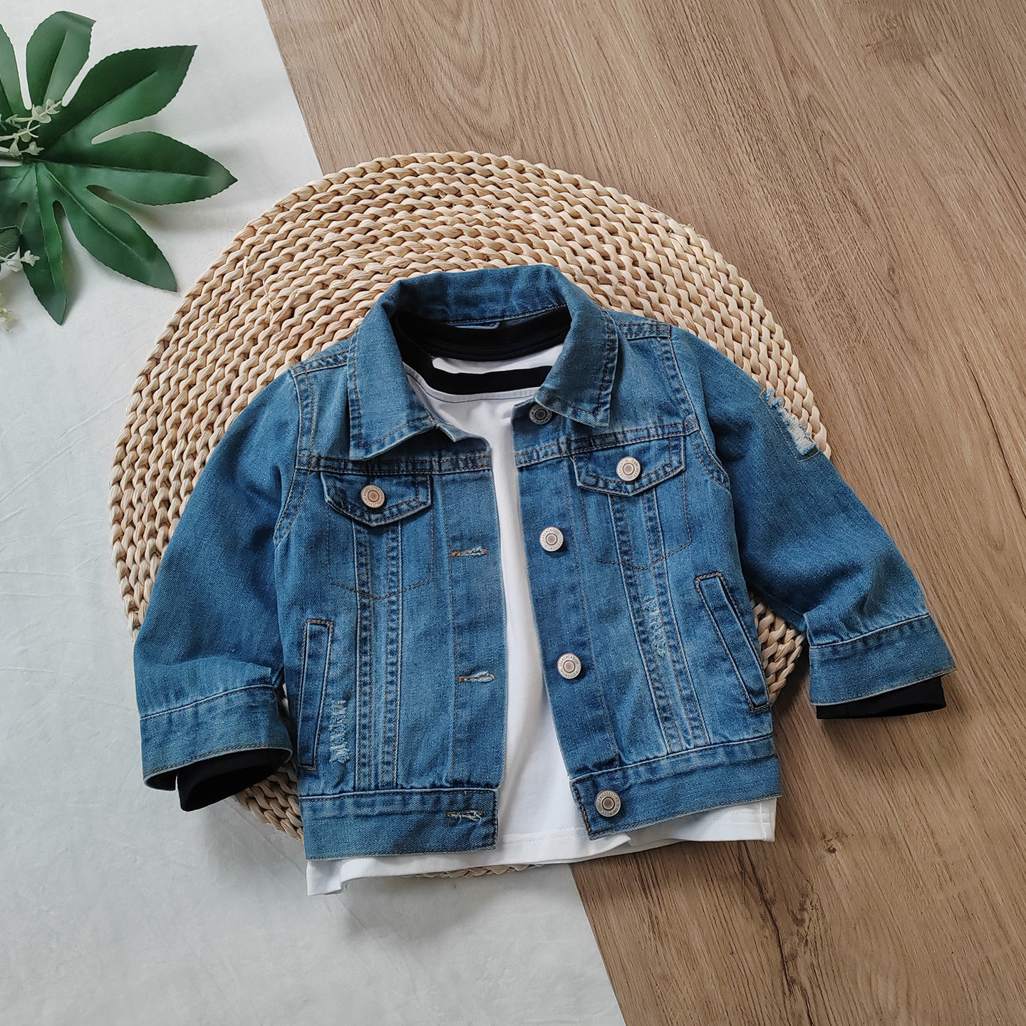 柔软婴儿外套儿童宝宝做旧破洞牛仔外套小童休闲上衣周岁1岁童装,童装/婴儿装/亲子装,儿童牛仔外套,淘宝优惠券,粉丝福利购,淘宝优惠卷
