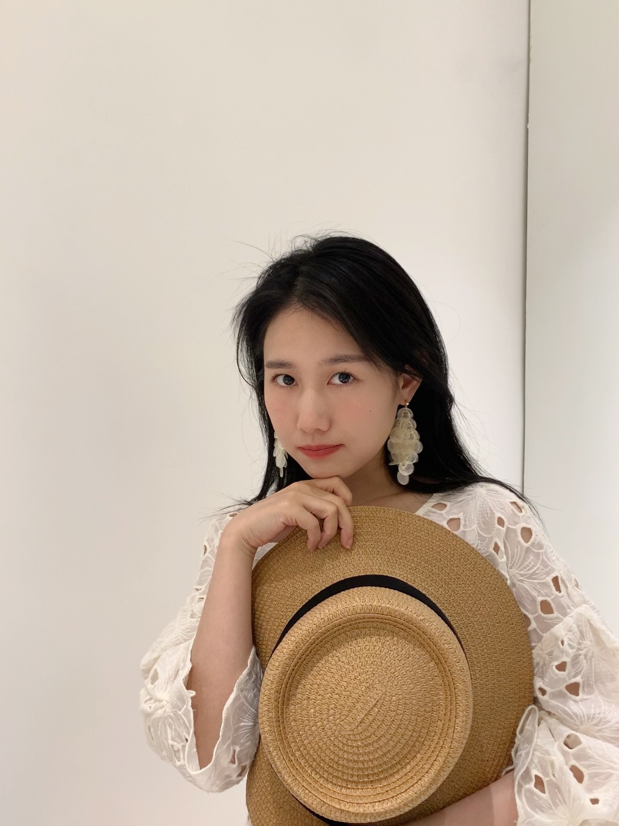 清仓·人鱼天然贝壳流苏葡萄串耳饰度假夏天海边高级感耳坠