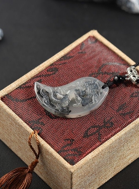 国风水墨平安扣吊坠龙凤男女情侣款龙凤佩吊坠简约轻奢高级