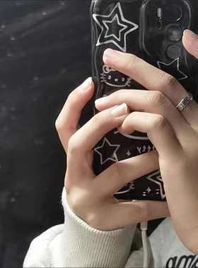 法语La liberté自由自在简约个性戒指小众女食指戒字母开口指环