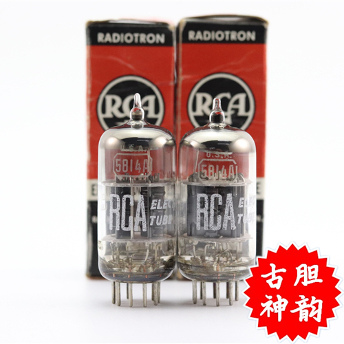 一批全新美国原盒RCA 5814A/12AU7/ECC82带圆环加强筋5814电子管 影音电器 电子管 原图主图