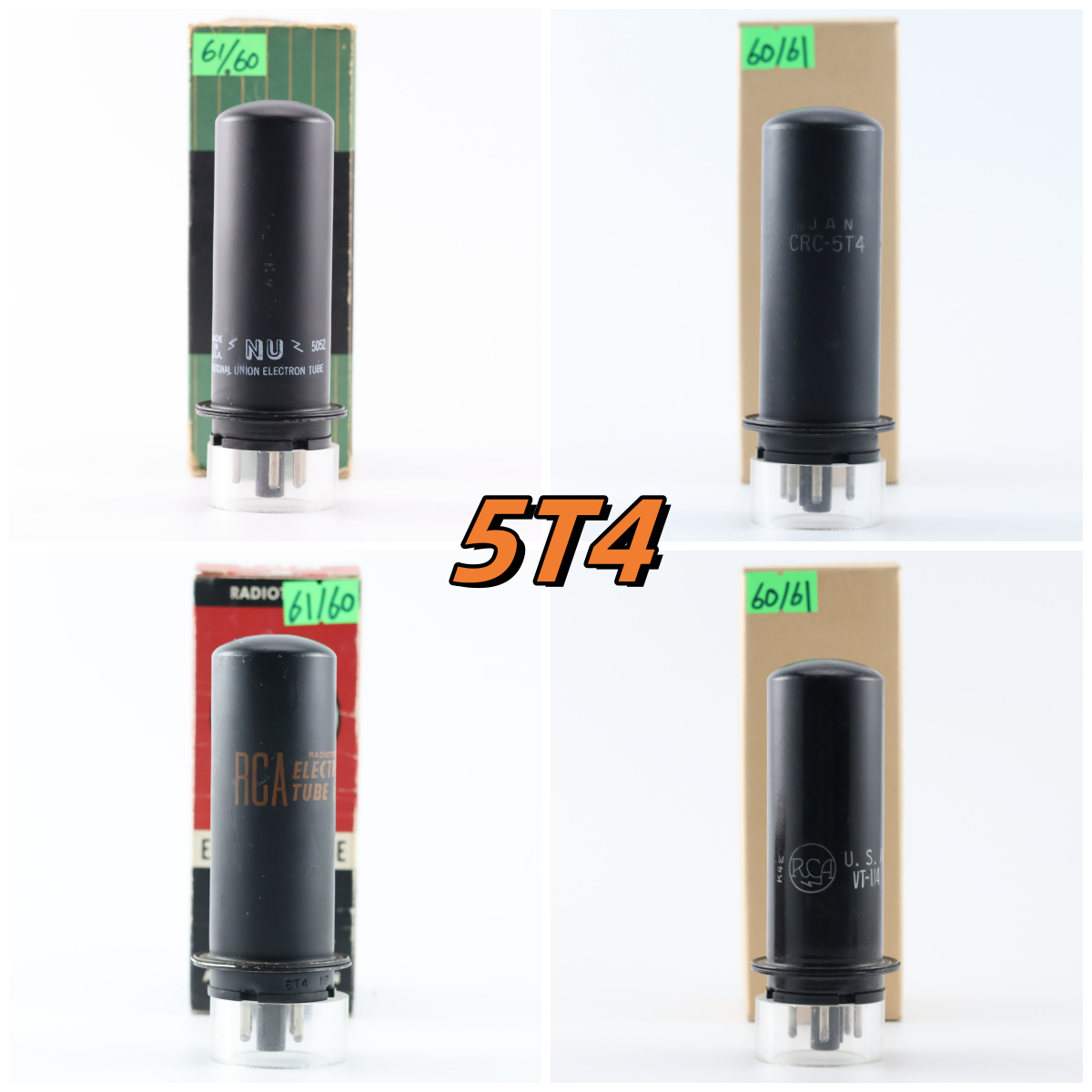 全新美国RCA原盒NU 5T4/VT-114/5U4G/274B/5Z3P/U52铁身5t4电子管