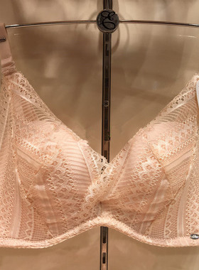 EBLIN正品粉色上薄下厚舒适无痕内衣 小胸上托聚拢文胸ECBR935021