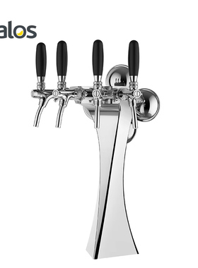 Talos塔罗斯啤酒柱铂锐酒塔4孔带灯桶装精酿啤酒分发设备1036401