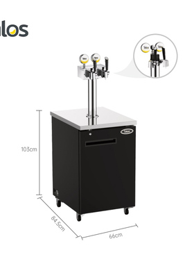 Talos塔罗斯啤酒分发制冷设备扎啤机智能风冷机四桶1080186带气泵