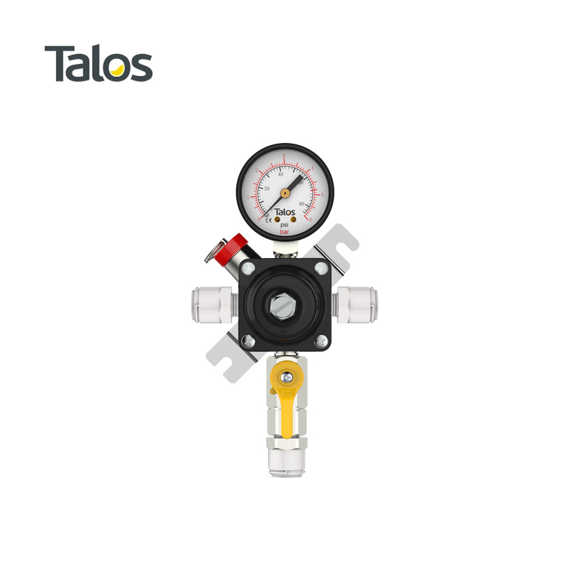 Talos塔罗斯啤酒分发设备啤酒桶配件气瓶压力表二级减压阀带快插