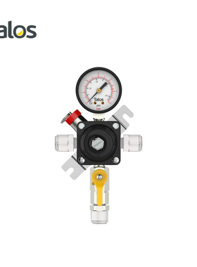 Talos塔罗斯啤酒分发设备啤酒桶配件气瓶压力表二级减压阀带快插