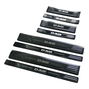 21-23款五十铃DMAX改装D-MAX皮卡迎宾踏板门槛条不锈钢后护板装饰