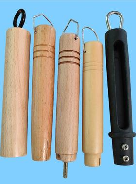 实木榉木雪平锅木柄把手替换手柄不锈钢锅日式奶锅电木单手柄配件