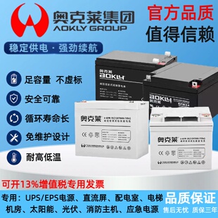奥克莱蓄电池6GFM-33 12V33AH70AH18AH55AH38AH65AH消防EPS配电柜