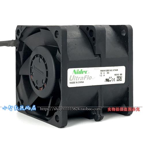 原装 NIDEC R60W12BS1AC-07A05 12V 1.2A 6CM 6056二合一散热风扇