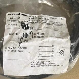 EVT004 易福门传感器配线EVC073 EVC005 EVC075 EVC074