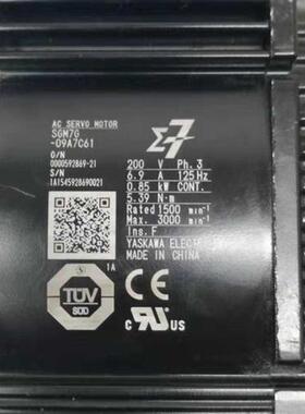 SGM7G-09A7C61安川词服电机成色漂亮保修3