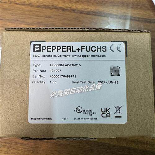 UB6000-F42-E6-V15德国超声波传感器 订货号:134007现货
