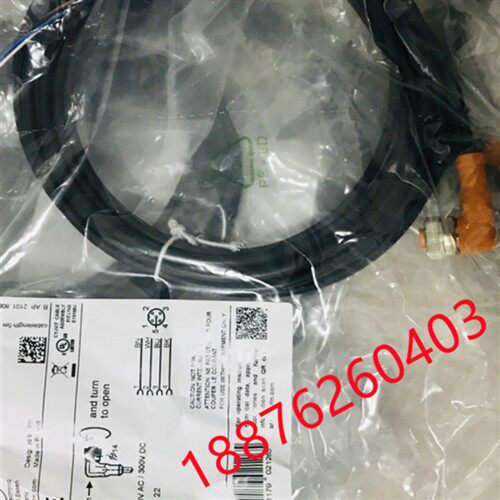 IFM易福门炼接线EVC001 EVC002 EVC003 EVC004 EVC005 EVC006