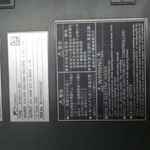 RYH201F5-VV2富士伺服驱动器成色漂亮保修三个月 议价