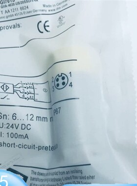 IFM GI701S 易福门全新电感式安全传感器 GIIA-4030-US/2OSSD/V4A