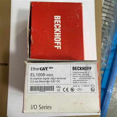 德国BECKHOFF模块EL1008-0000 EL1904 EK1100 EL2004实价