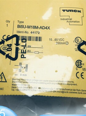 图尔克接近开关BI5U-M18M-AD4X BI5U-M18M-AD4X-H1144品质保证