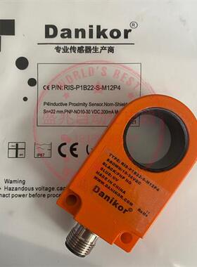 环形接近开关精准检测 RIS-P1B22-S-M12P4 电感式传感器新