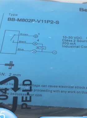 比杜克接近开关BB-M802N-V11P2 BB-M802N-V21P2 BB-M802P-V11P2-S