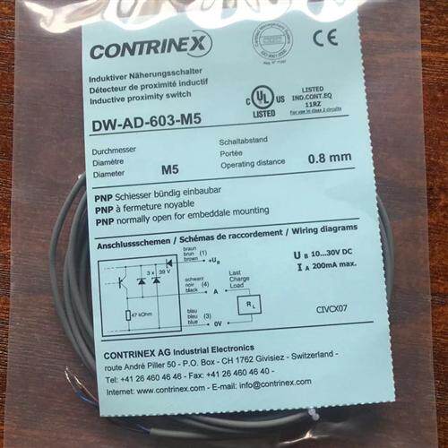 科瑞CONTRINEX接近开关DW-AD-603-M5  03  601 602 604-04   M5